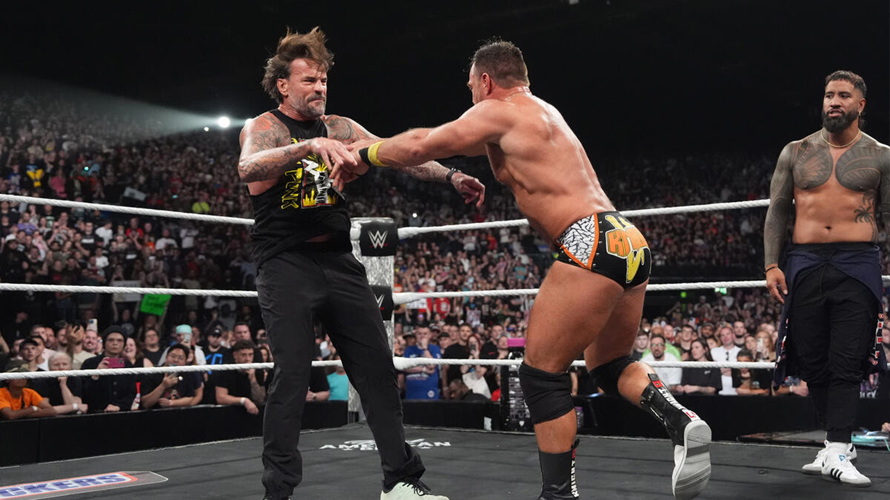 WWE Raw CM Punk LA Knight Jey Uso