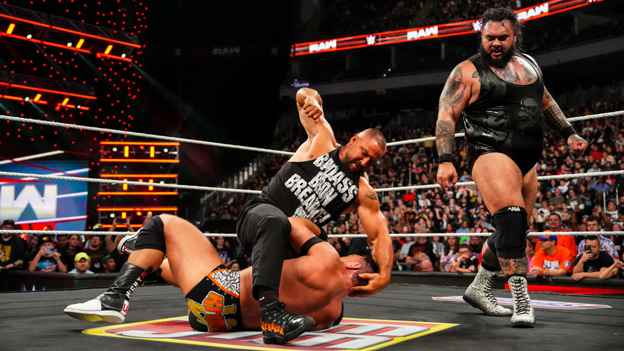 WWE Raw Bronson Reed Bron Breakker LA Knight