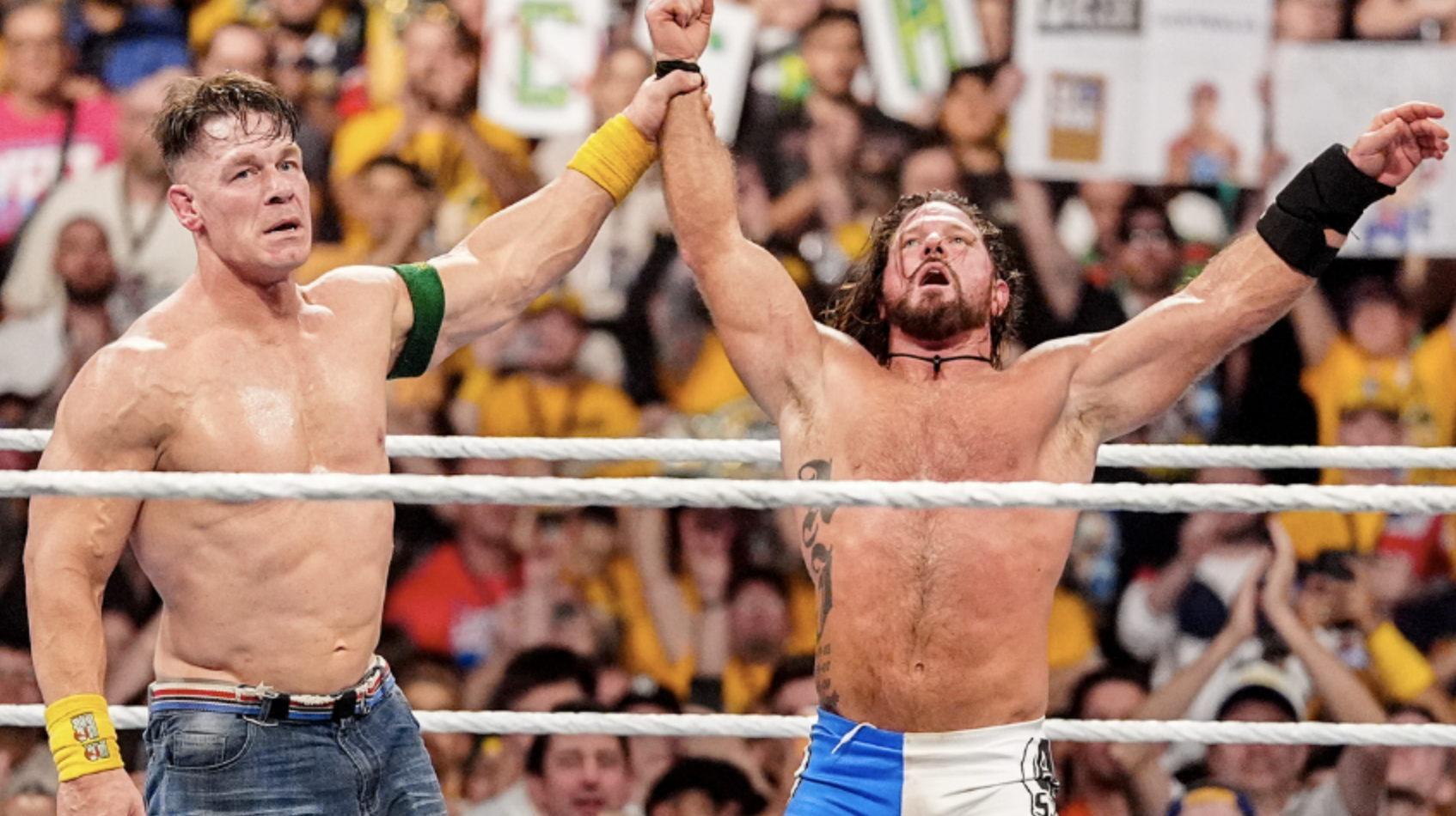 WWE Crown Jewel 2025 John Cena AJ Styles