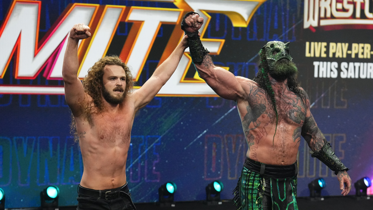 AEW Dynamite Jack Perry Luchasaurus Jurassic Express