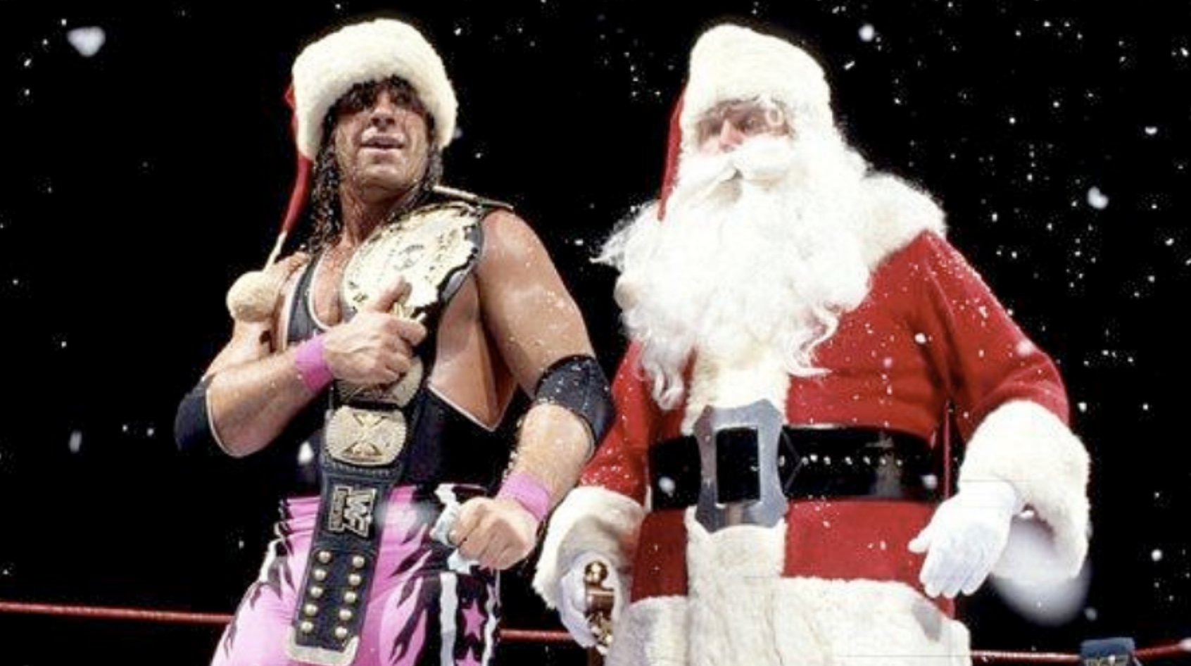 Bret Hart Santa Claus WWE Christmas