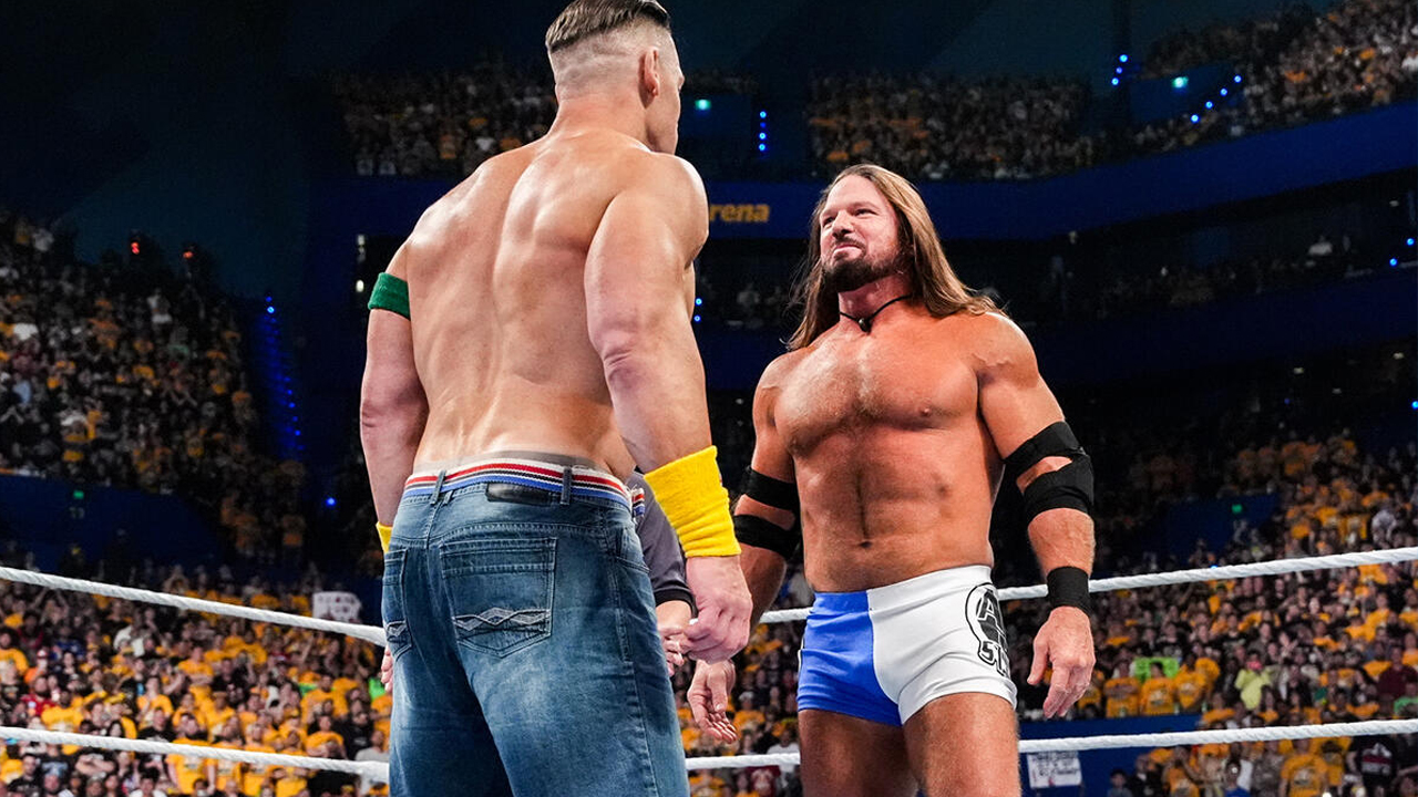 WWE Crown Jewel 2025 John Cena AJ Styles