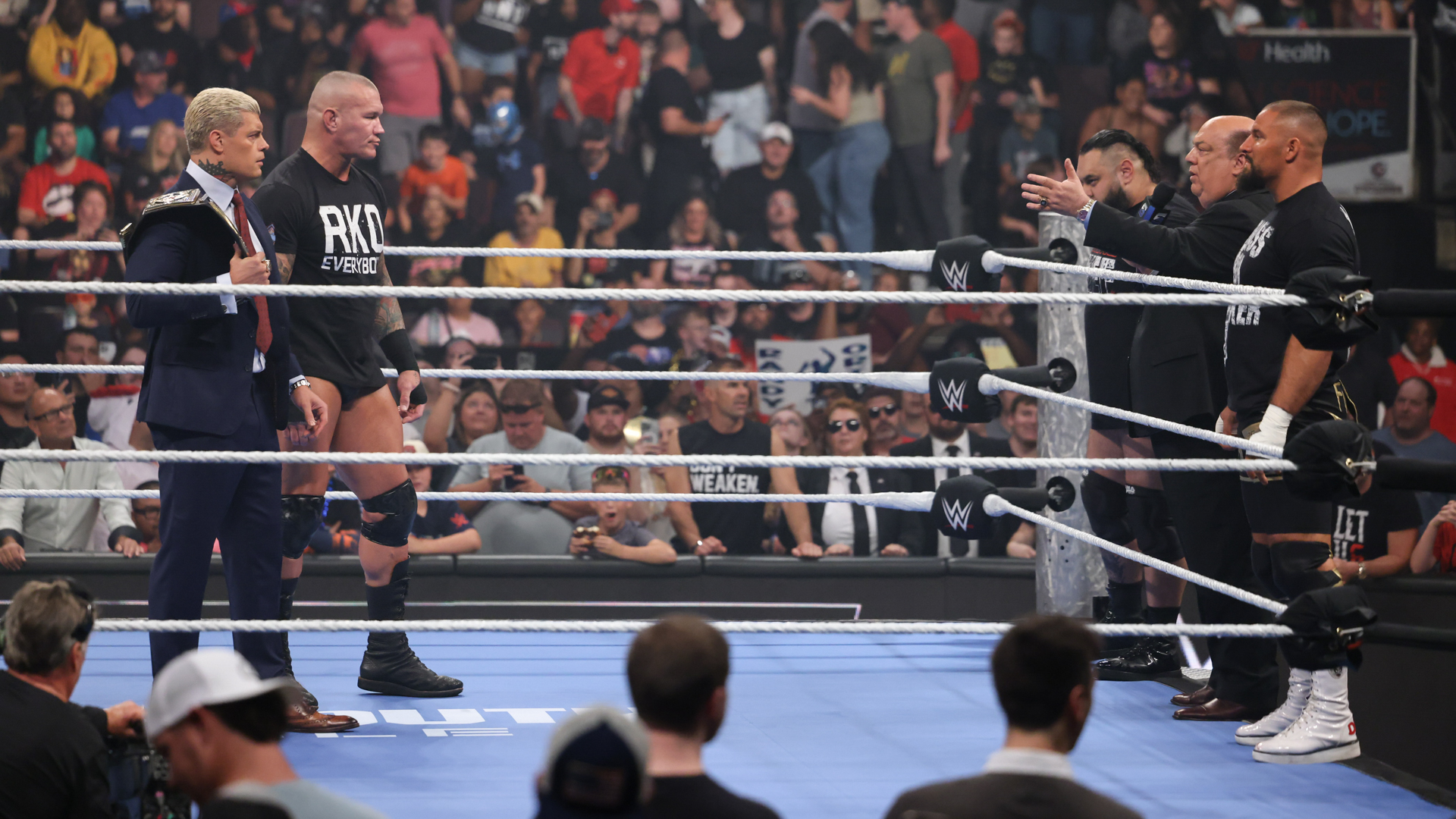 Cody Rhodes Randy Orton Paul Heyman Bron Breakker Bronson Reed