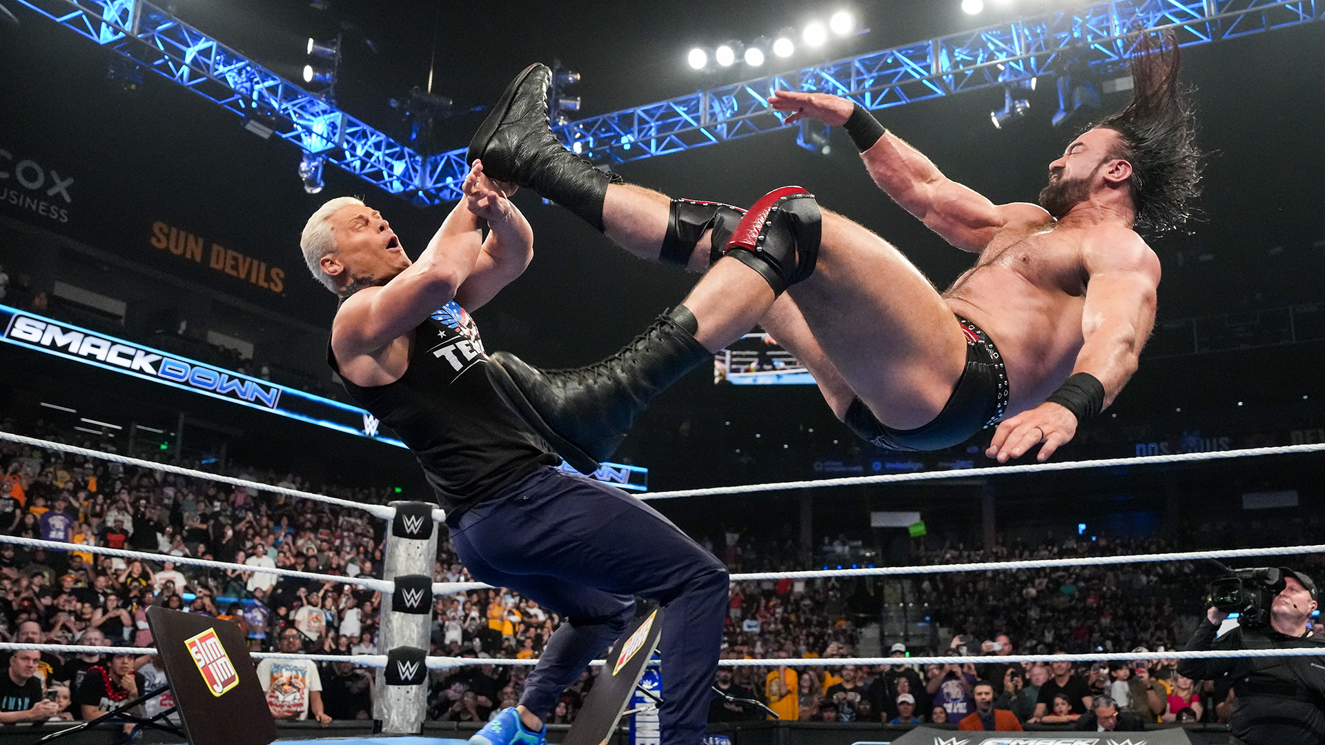 Cody Rhodes Drew McIntyre Claymore Kick