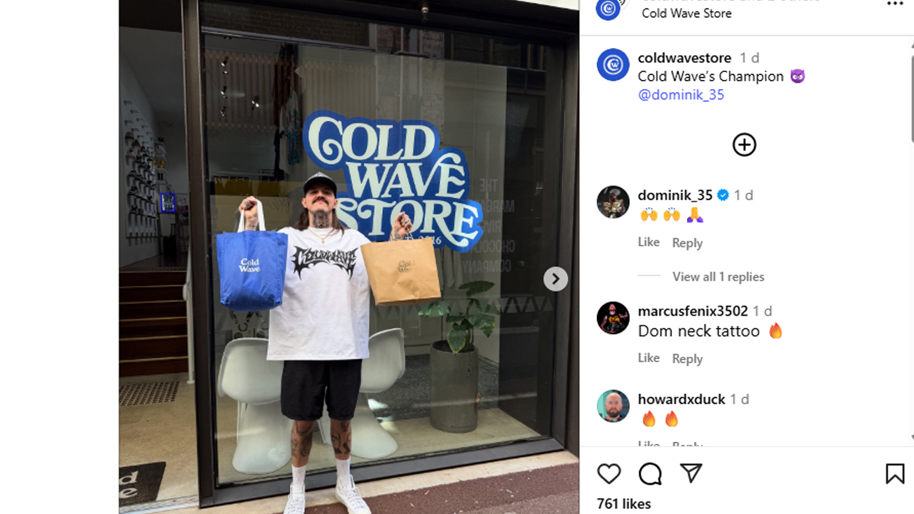 Dominik Mysterio Neck Tattoo