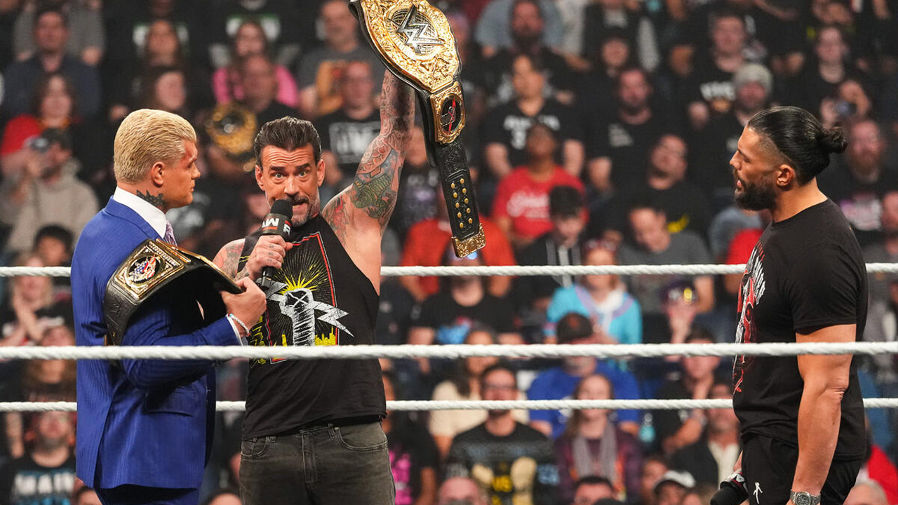 WWE Raw Cody Rhodes CM Punk Roman Reigns