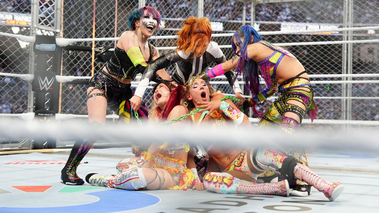 WWE Survivor Series: WarGames 2025 Asuka Becky Lynch Kairi Sane Iyo Sky Charlotte Flair