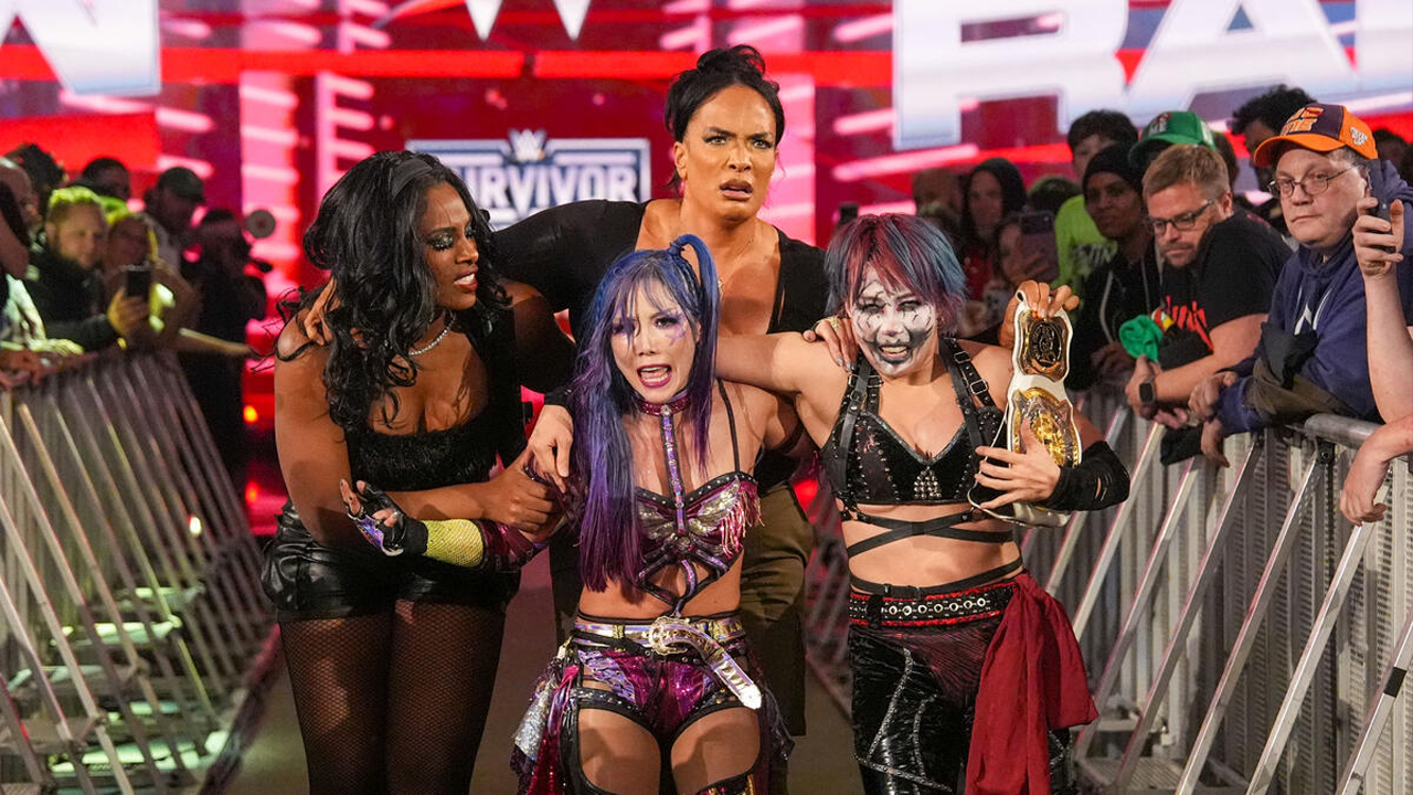WWE Raw Kabuki Warriors Asuka Kairi Sane Lash Legend Nia Jax