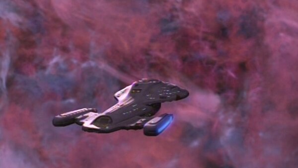 USS Voyager Legs Landing Star Trek