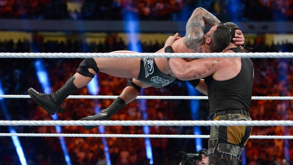 WWE Greatest Royal Rumble Braun Strowman Randy Orton RKO