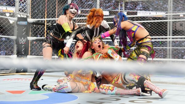 WWE Survivor Series WarGames 2025 Asuka Kairi Sane Becky Lynch IYO SKY Charlotte Flair