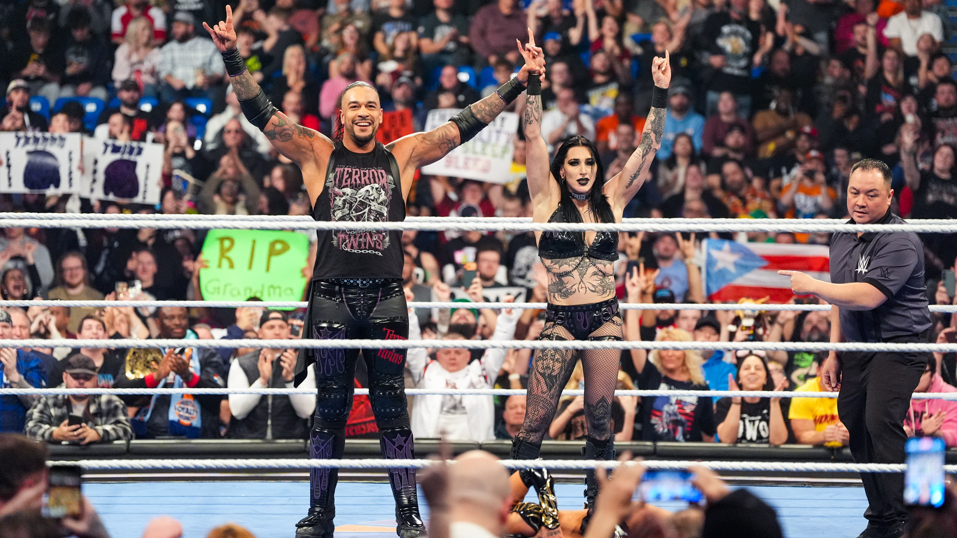 Damian Priest Rhea Ripley Terror Twins