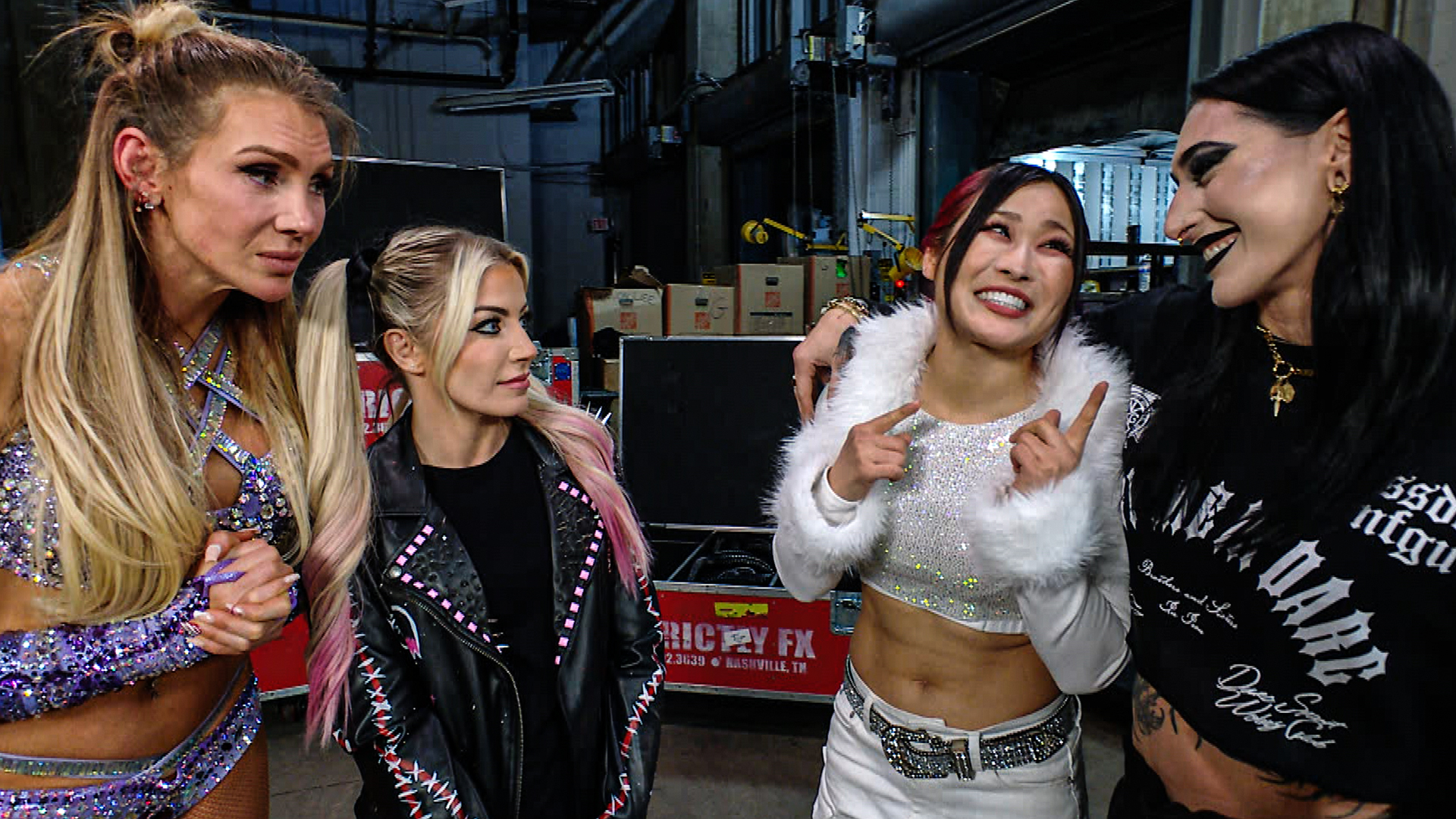 Charlotte Flair Alexa Bliss Rhea Ripley IYO SKY