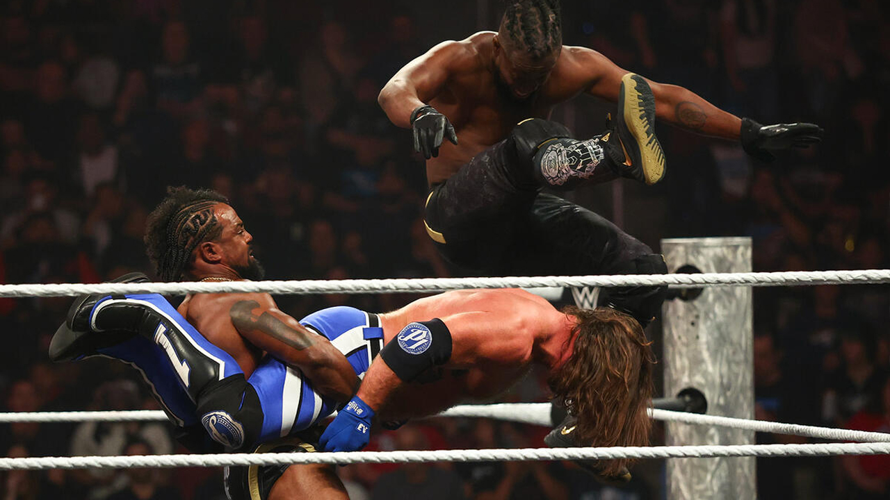 WWE Raw The New Day Xavier Woods Kofi Kingston AJ Styles