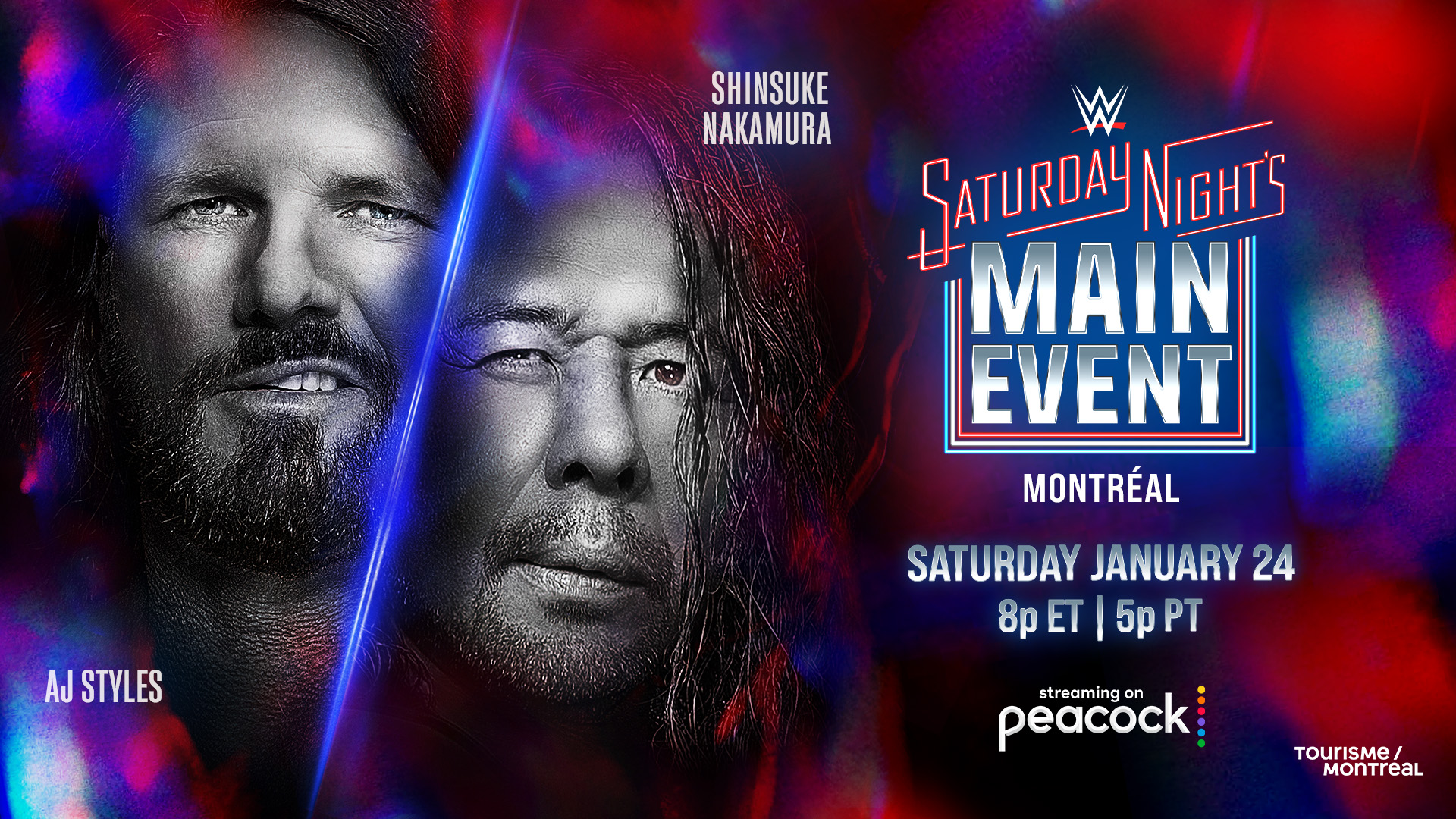 WWE Saturday Night's Main Event AJ Styles Shinsuke Nakamura