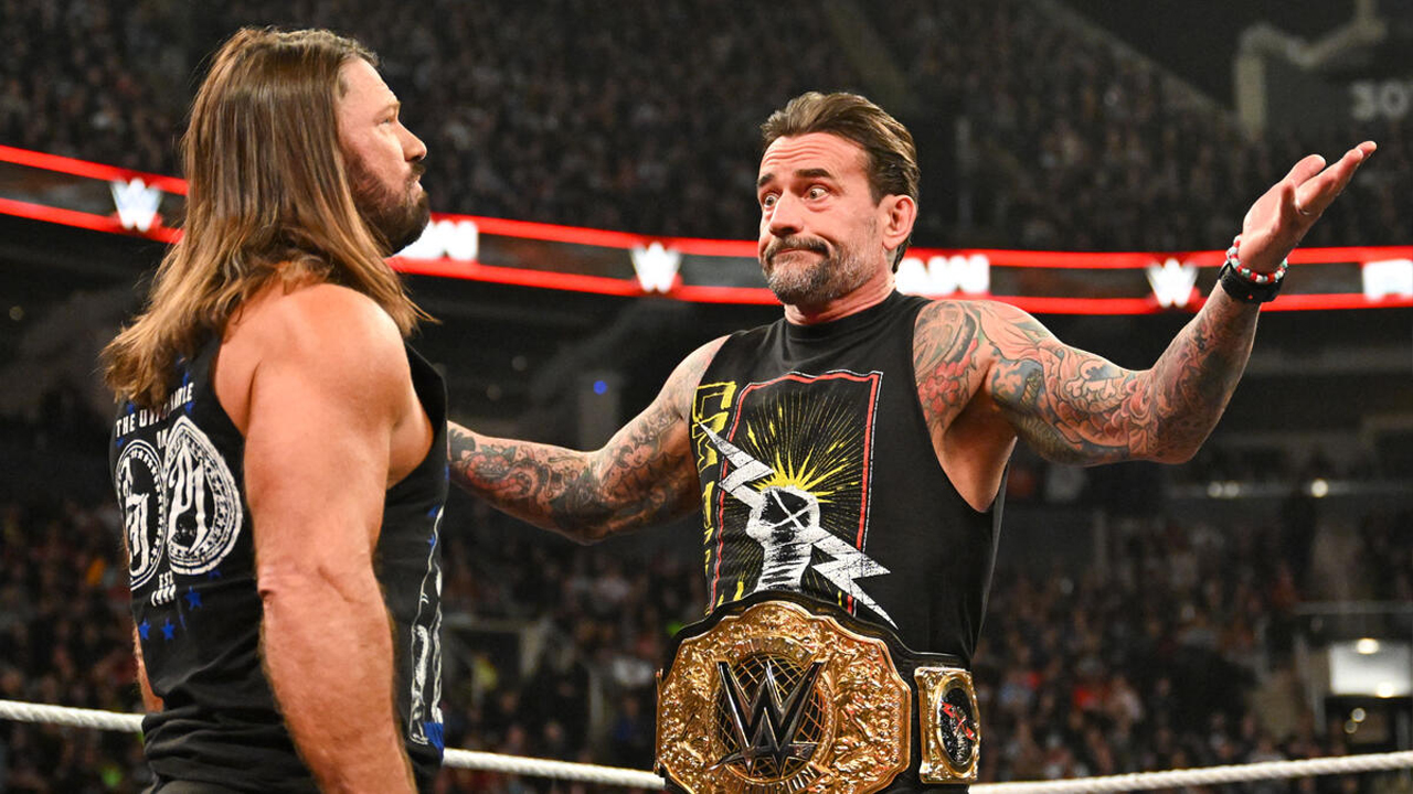 WWE Raw AJ Styles CM Punk