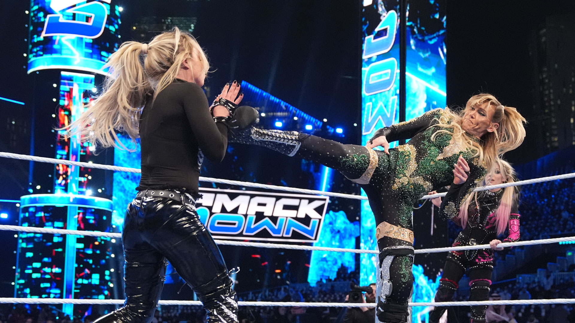 Charlotte Flair Alexa Bliss Liv Morgan