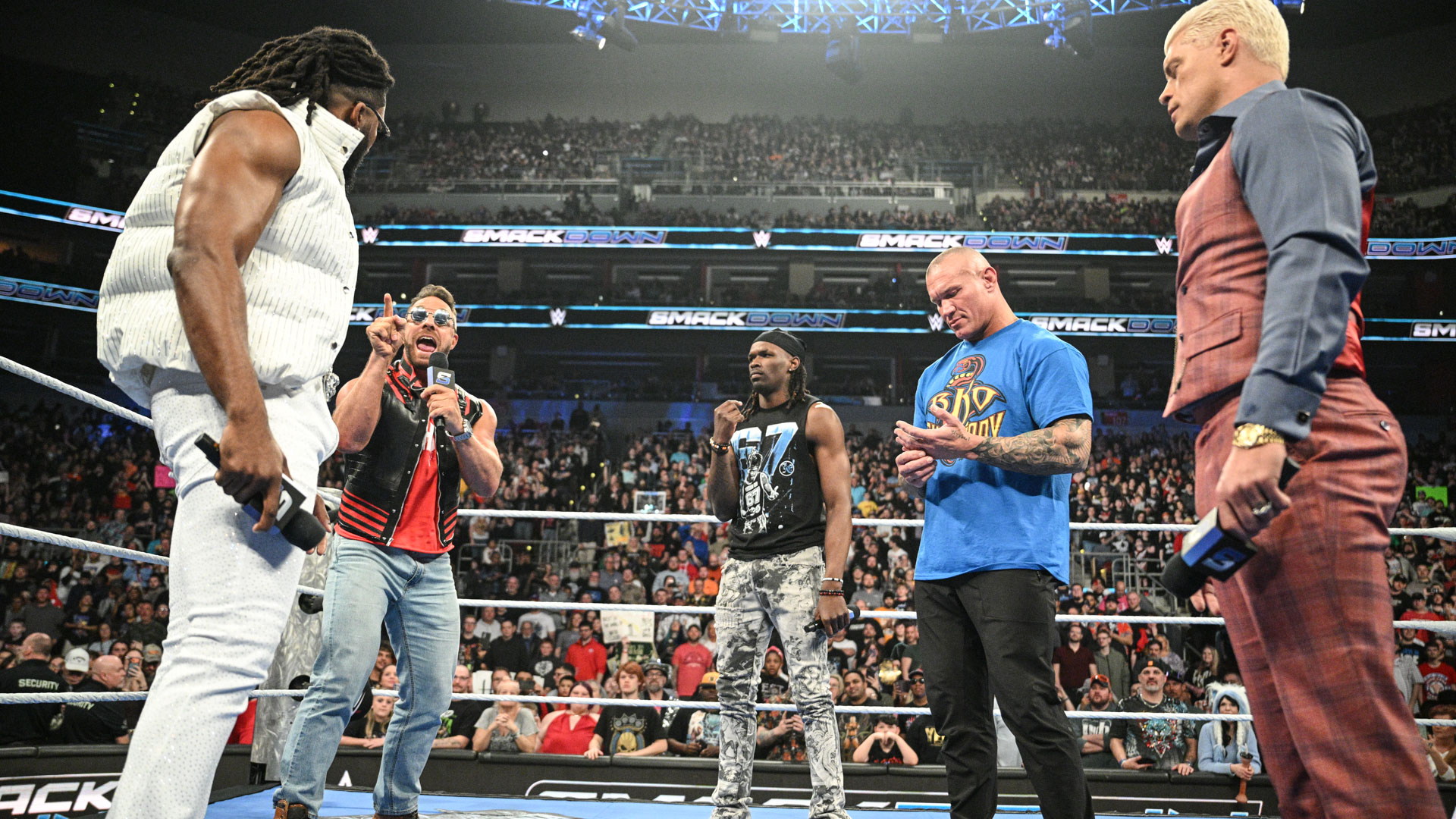 Cody Rhodes Randy Orton Trick Williams LA Knight Je'Von Evans