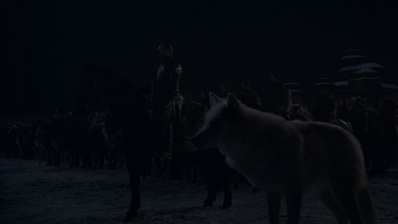 Game Of Thrones The Long Night Jorah And Ghost