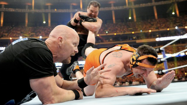 WWE WrestleMania 27 XXVII Michael Cole Jerry Lawler Steve Austin