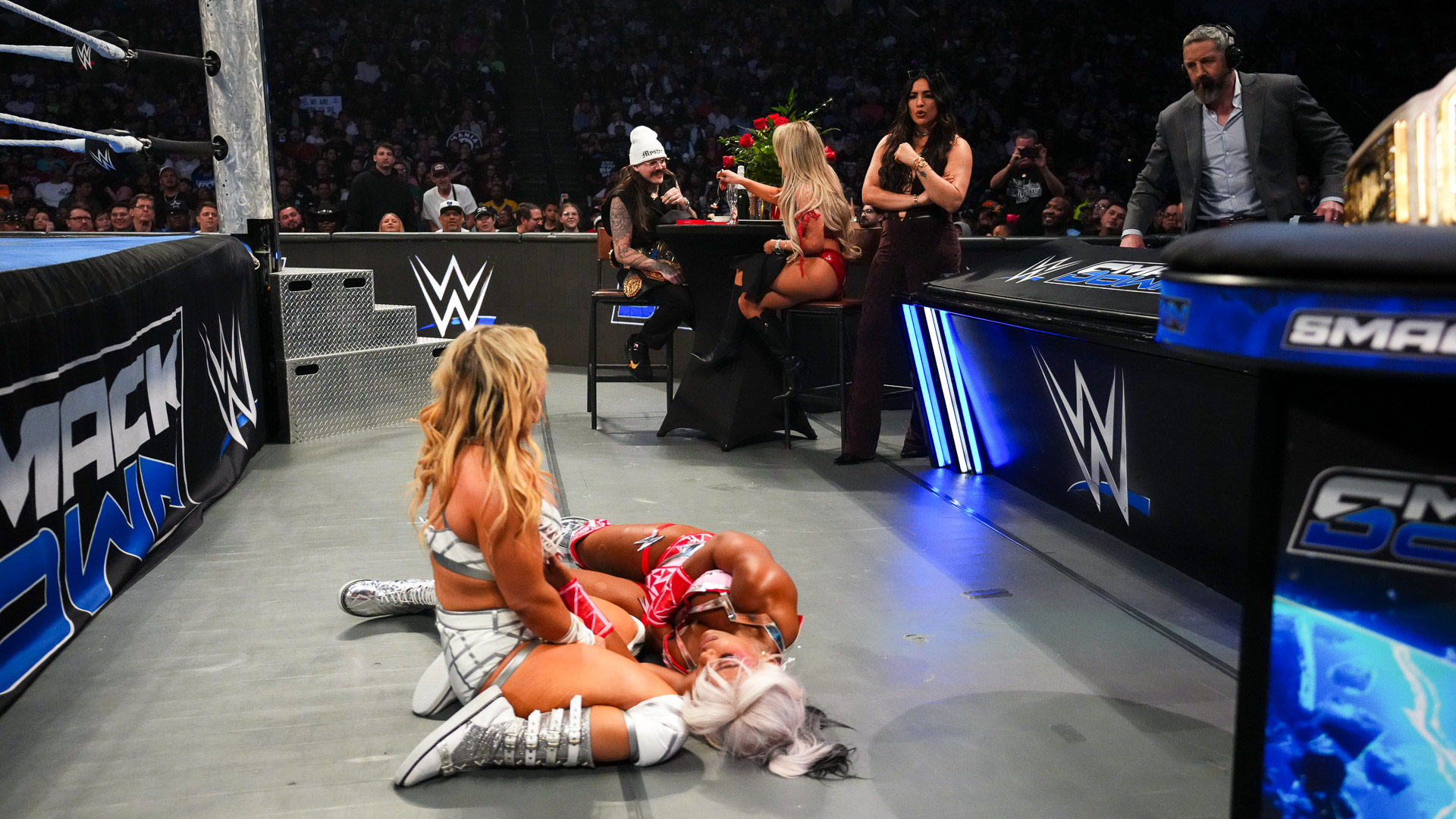 Jade Cargill Jordynne Grace Liv Morgan Dominik Mysterio Raquel Rodriguez