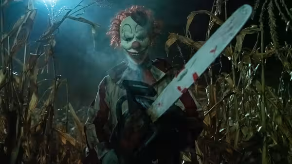 Clown in a Cornfield