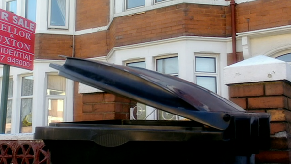 Doctor Who Rose burping wheelie bin