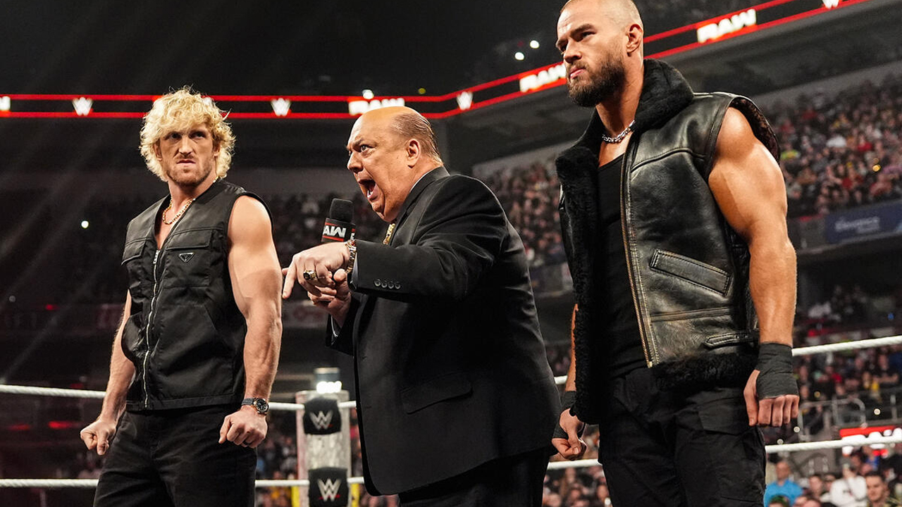 WWE Raw Logan Paul Paul Heyman Austin Theory The Vision