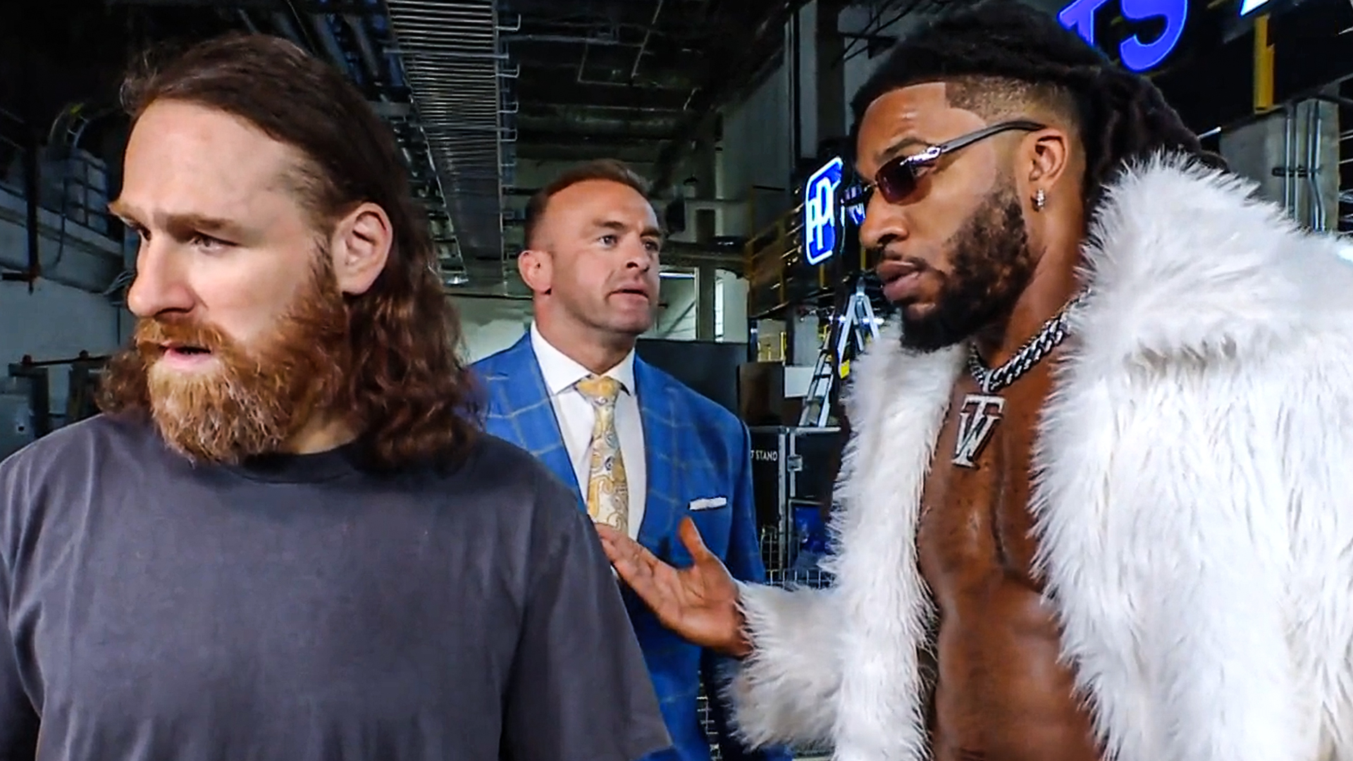 Sami Zayn Trick Williams Nick Aldis