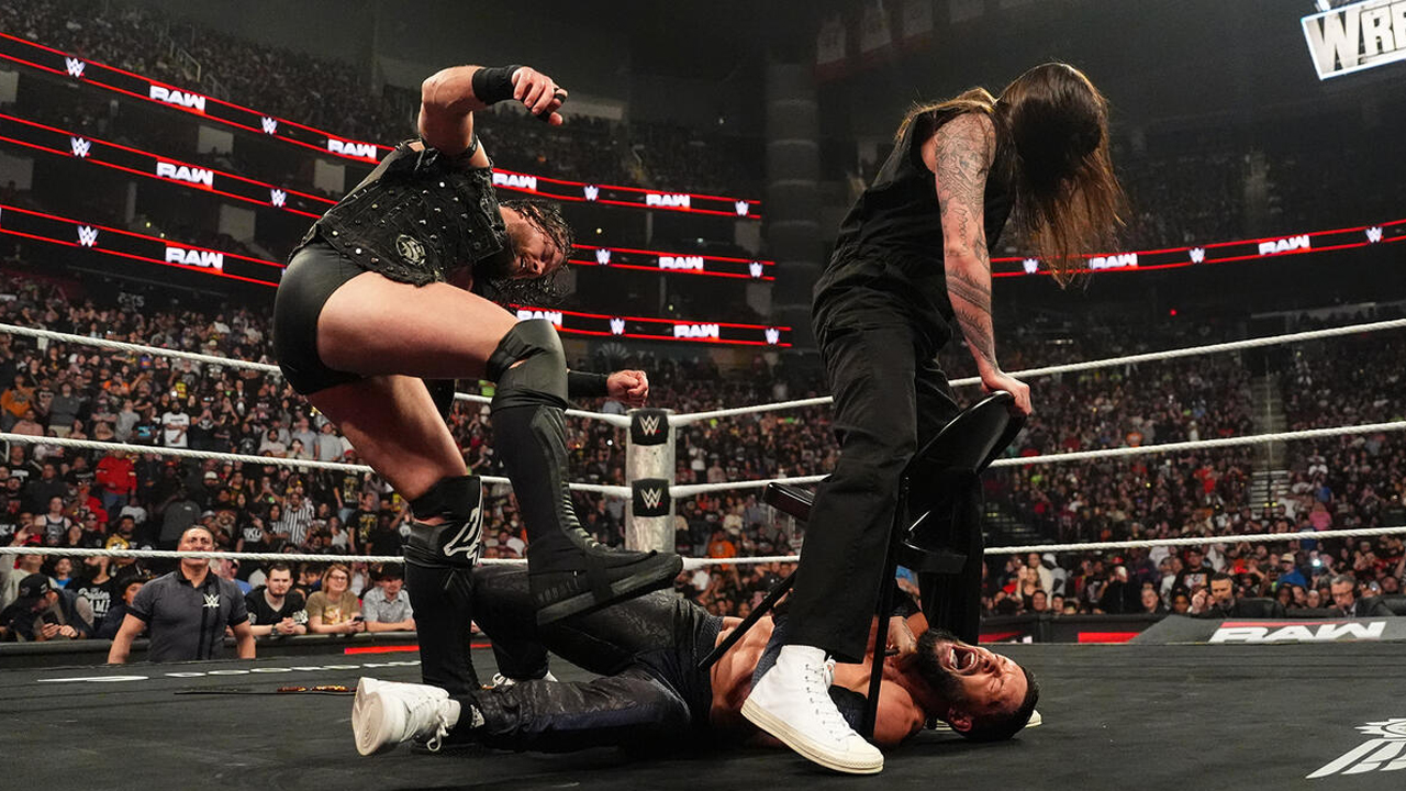 WWE Raw JD McDonagh Dominik Mysterio Finn Balor