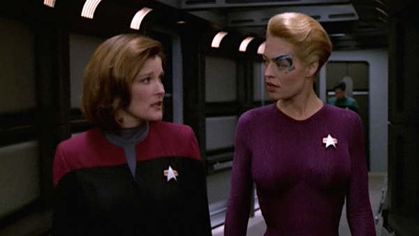 Star Trek Voyager Dark Frontier Seven And Janeway