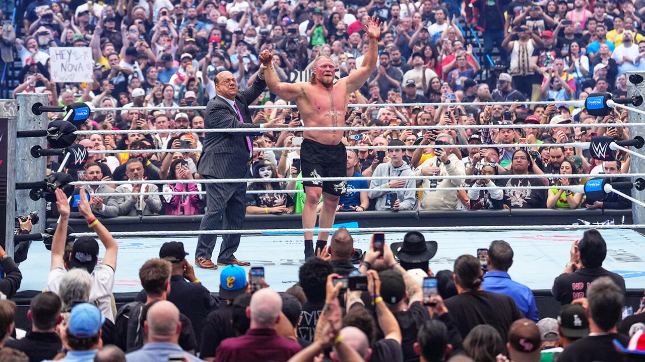 WWE WrestleMania 42 Paul Heyman Brock Lesnar