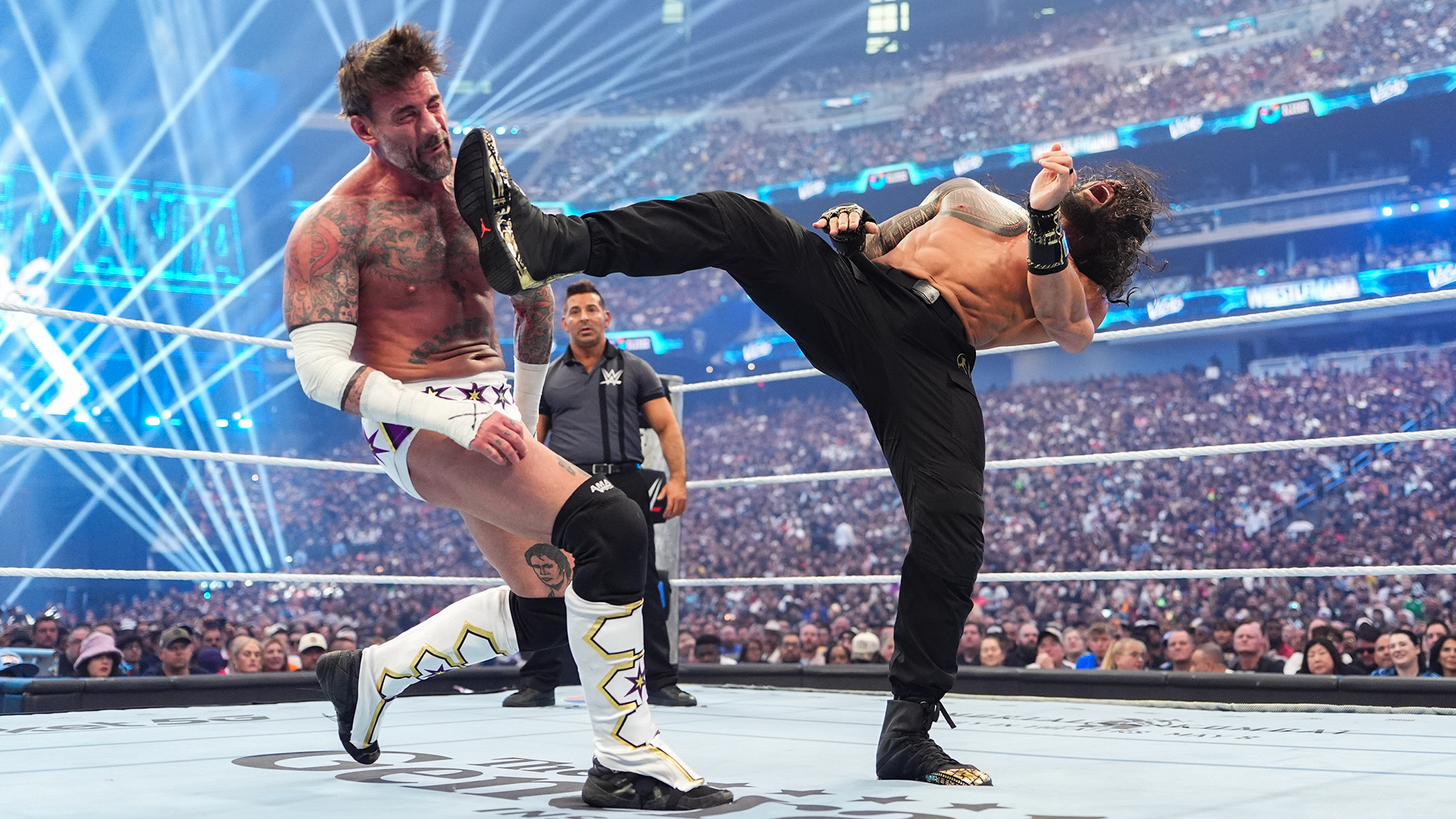 WWE WrestleMania 42 CM Punk Roman Reigns