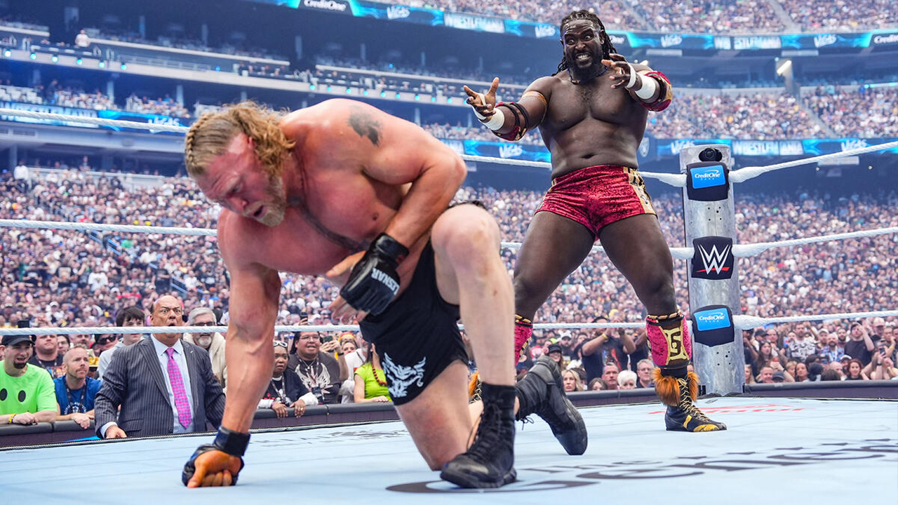 WWE WrestleMania 42 Paul Heyman Brock Lesnar Oba Femi