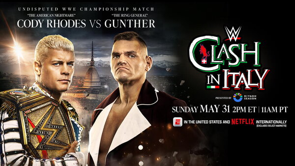 WWE Clash in Italy 2026 Cody Rhodes Gunther
