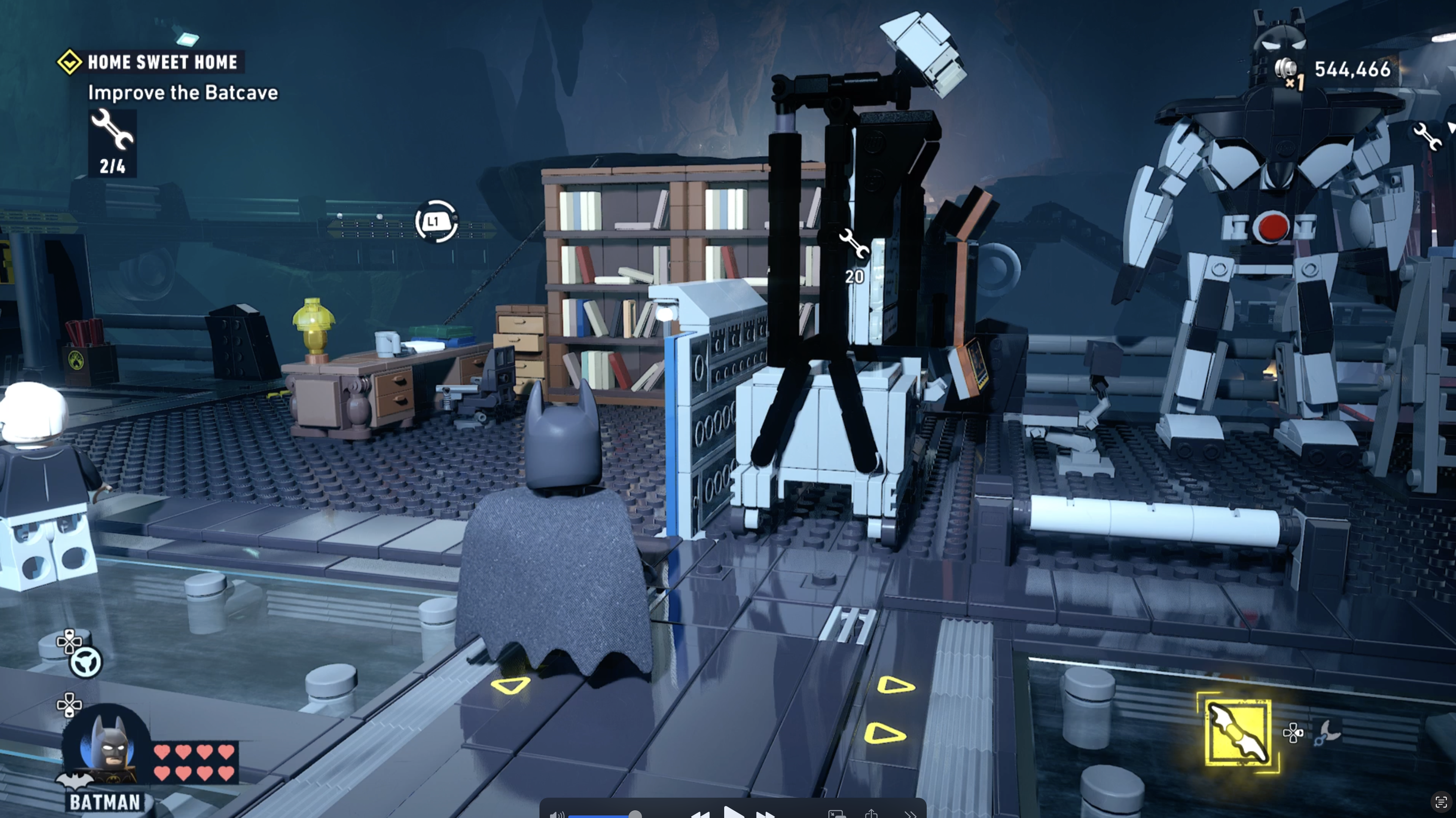 Lego Batman Legacy of the Dark Knight Batcave Customisation