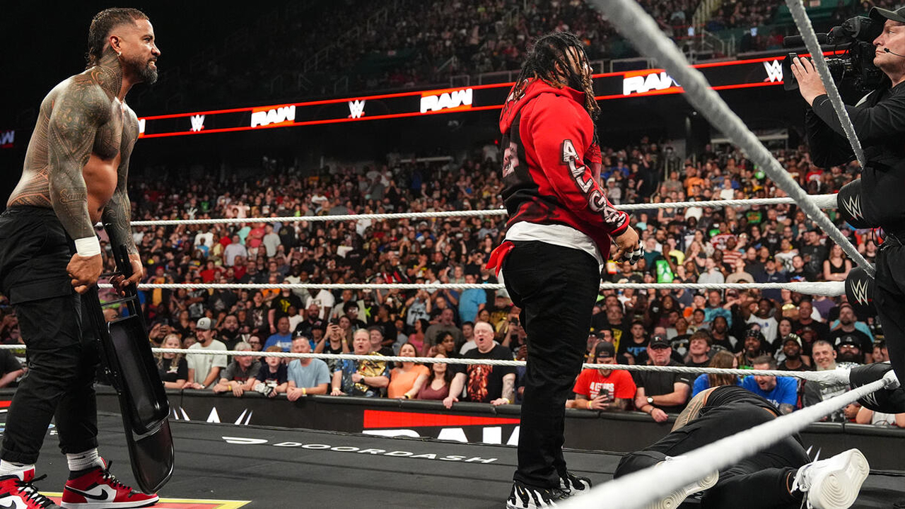 WWE Raw Jey Uso Jacob Fatu Jimmy Uso