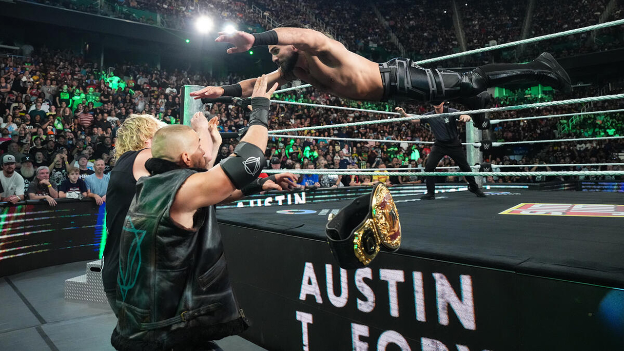 WWE Raw The Vision Logan Paul Austin Theory Seth Rollins