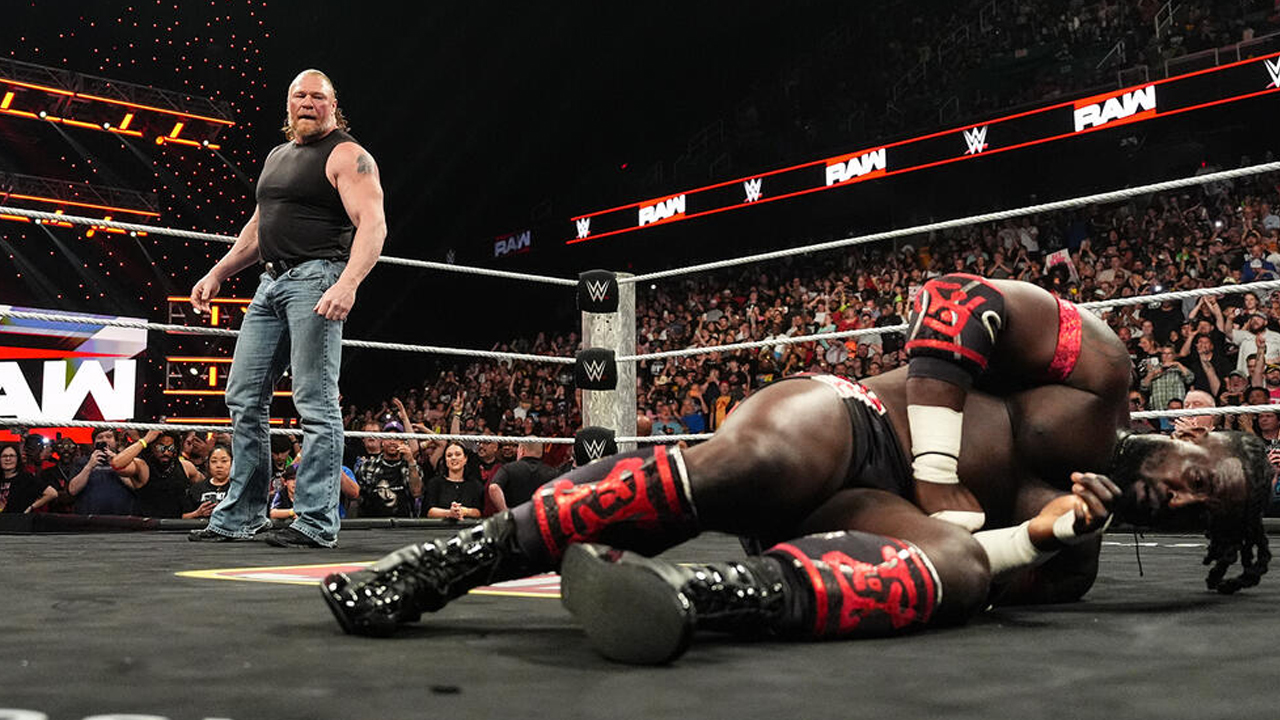 WWE Raw Brock Lesnar Oba Femi
