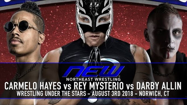 Rey Mysterio Darby Allin Carmelo Hayes