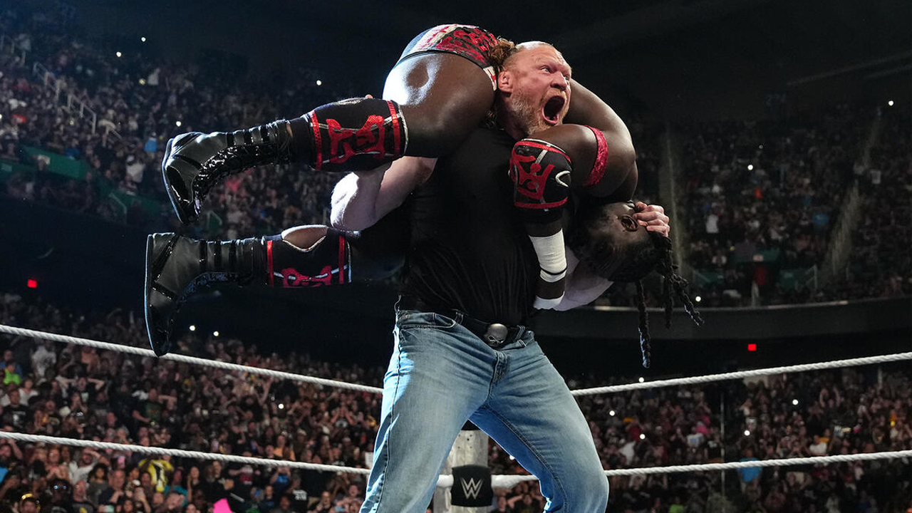 WWE Raw Brock Lesnar Oba Femi