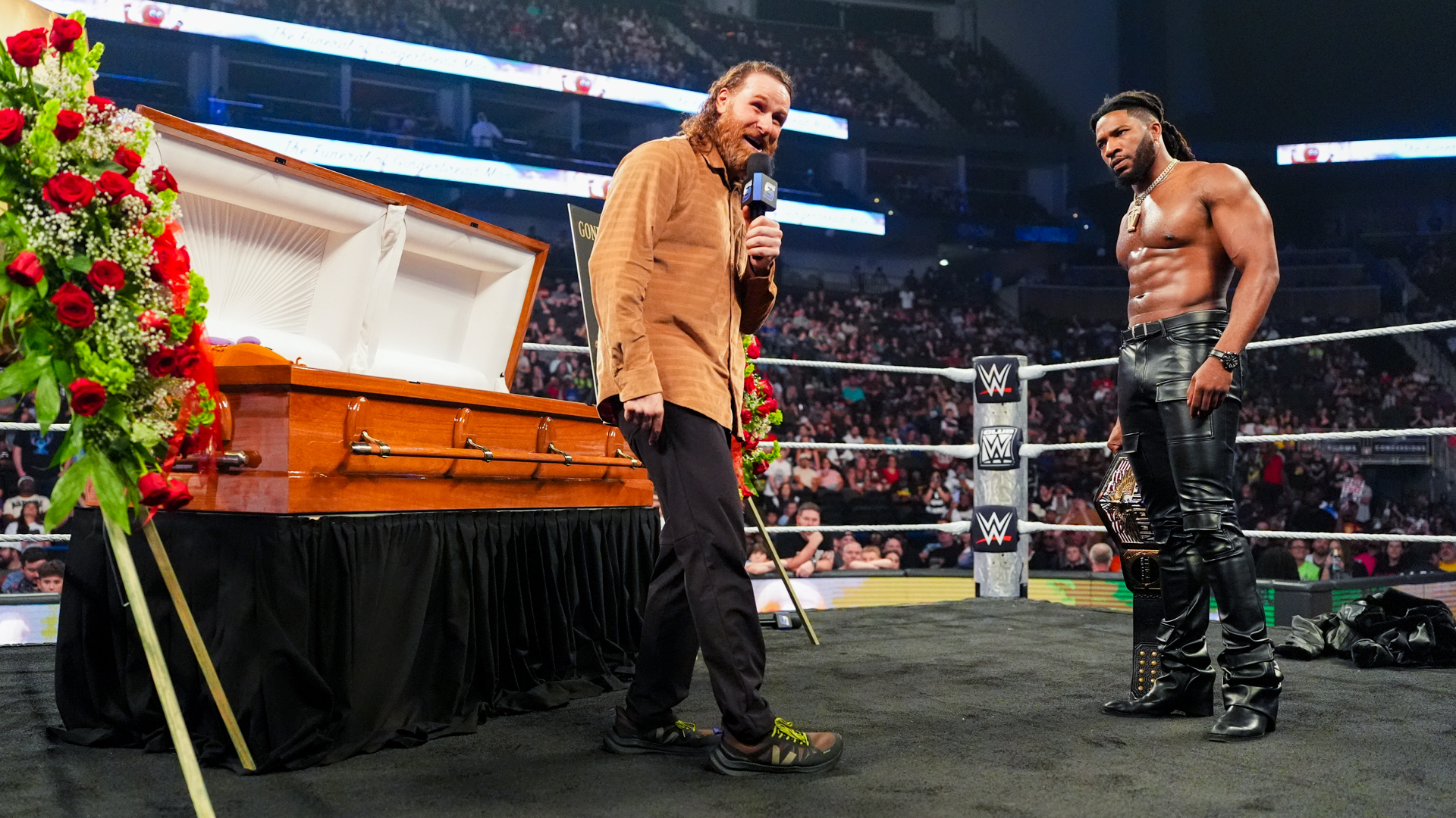 Sami Zayn Trick Williams Gingerbread Man Funeral