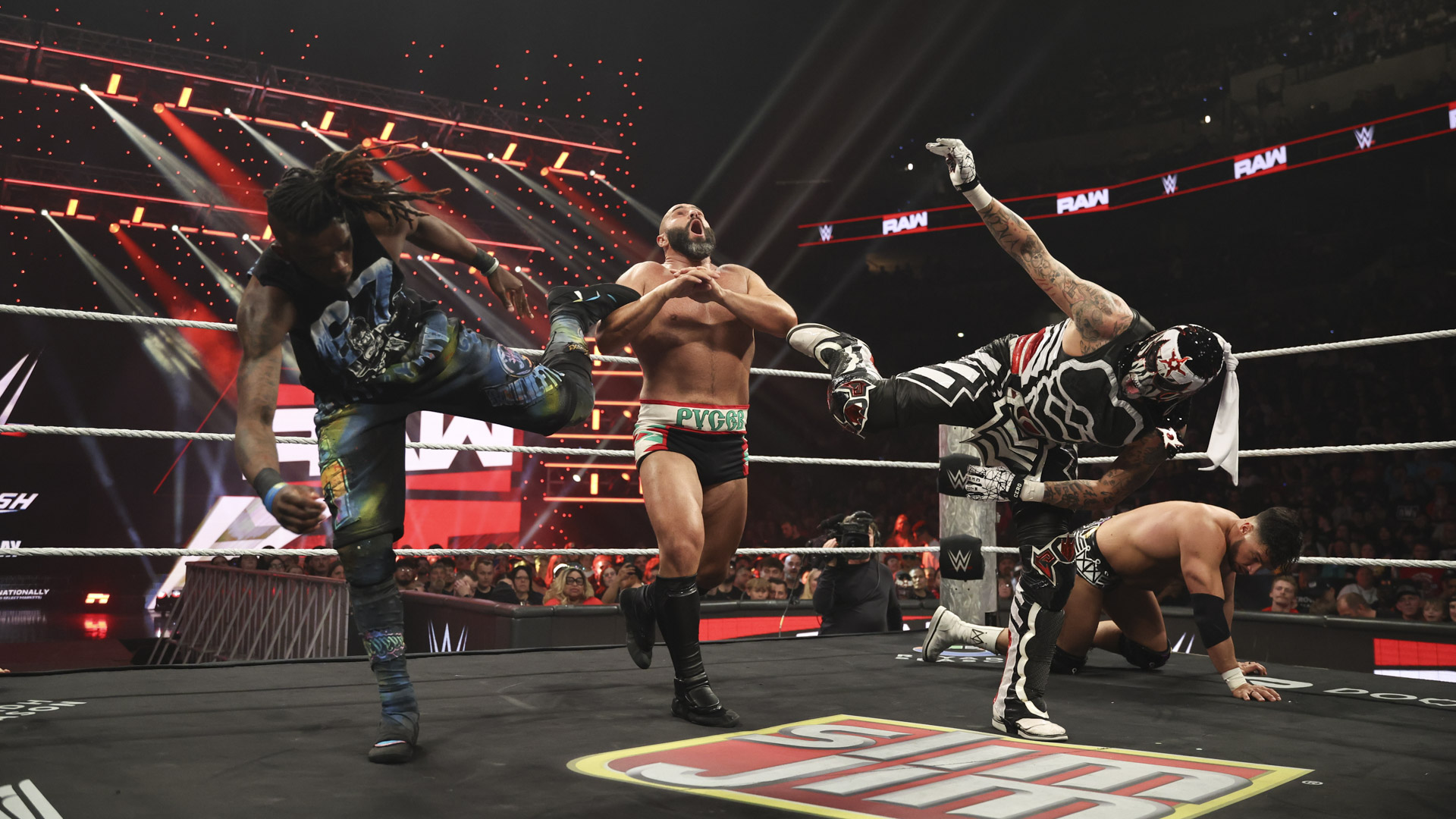 Penta Rusev Je'Von Evans Ethan Page