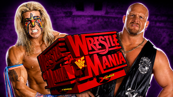 WWE WrestleMania 14 XIV Steve Austin Ultimate Warrior