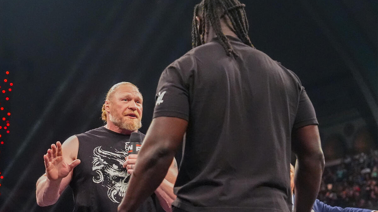 WWE Raw Brock Lesnar Oba Femi