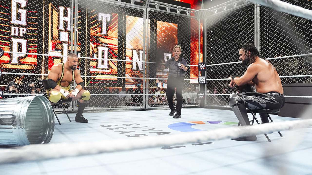 WWE Night of Champions 2026 Bron Breakker Seth Rollins