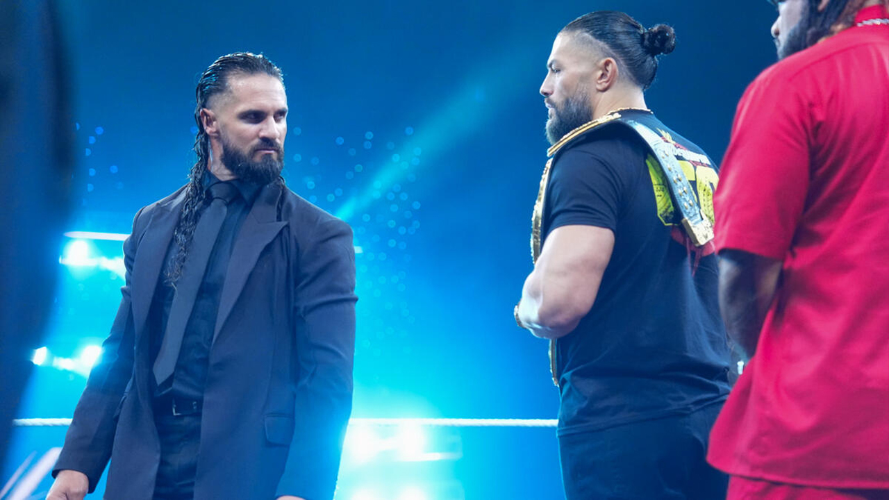 WWE Raw Seth Rollins Roman Reigns Jacob Fatu