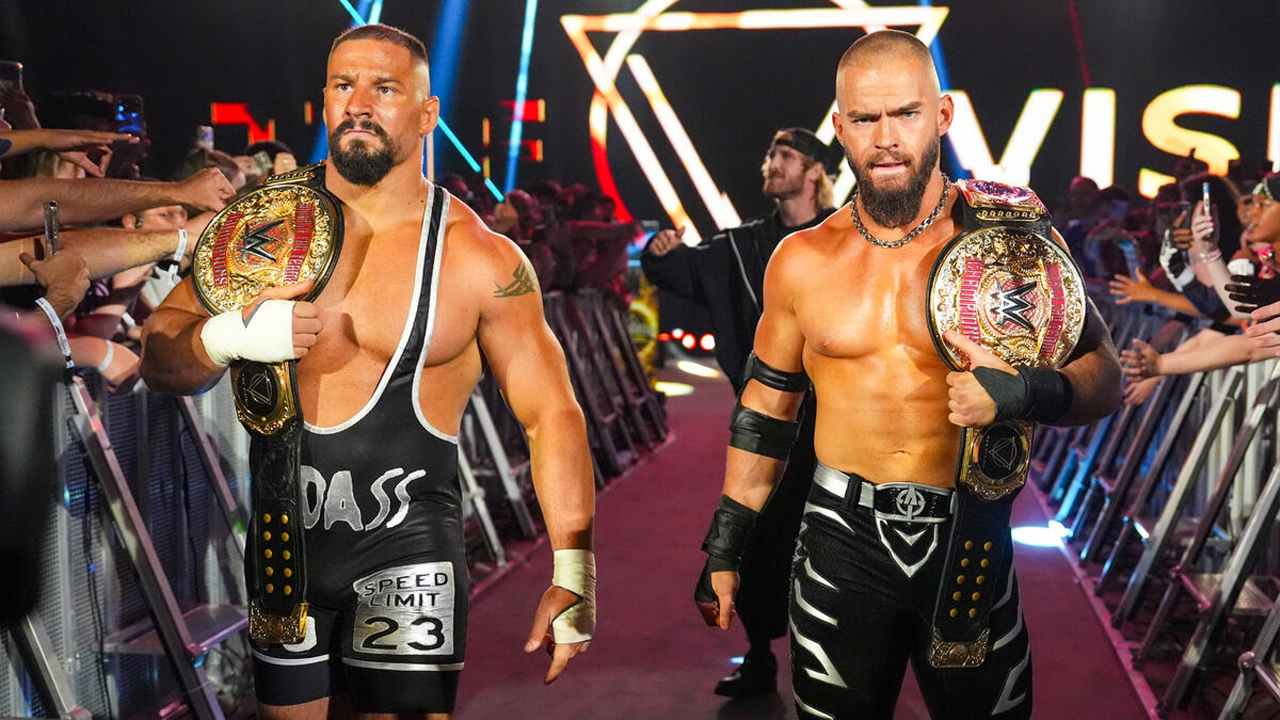 WWE Raw The Vision Bron Breakker Austin Theory Logan Paul