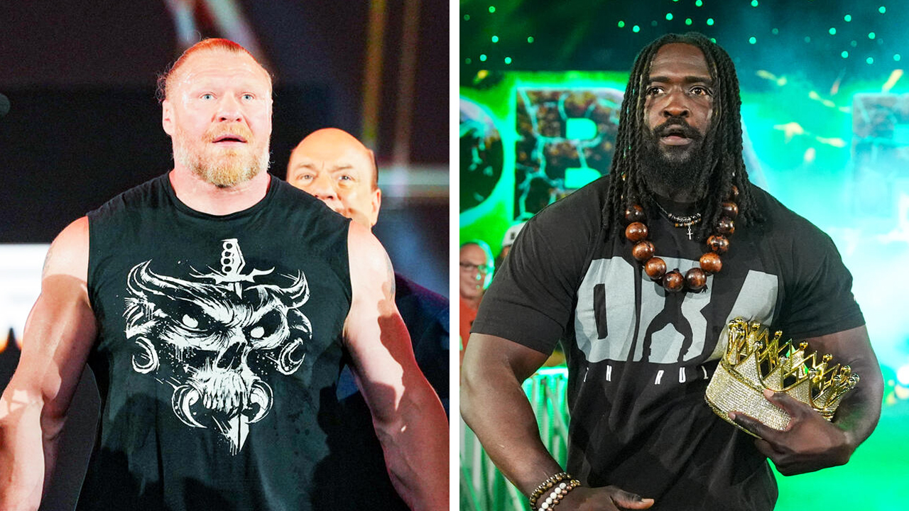 WWE Raw Brock Lesnar Oba Femi