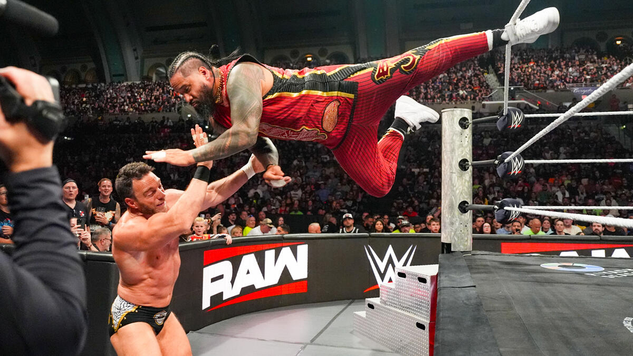 WWE Raw LA Knight Jimmy Uso